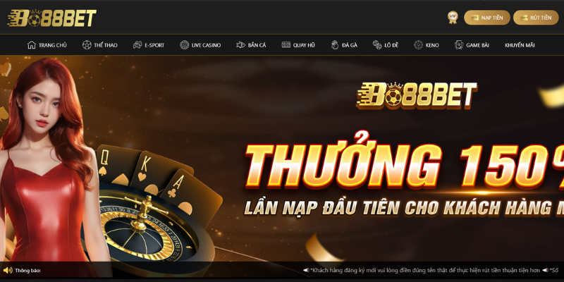 Giao diện bo88bet đẹp mắt và dễ nhìn